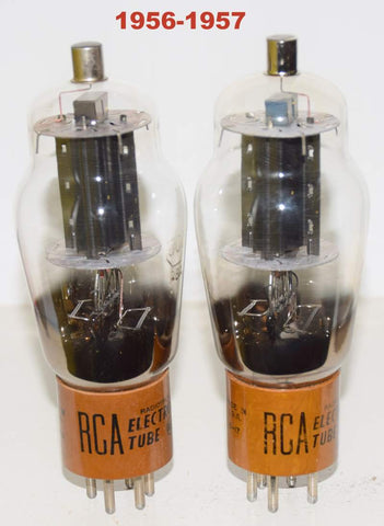 (!!!!) (Best Pair) 807 RCA black plates like new 1957 very good condition (61ma and 62ma)