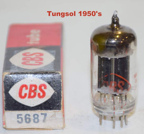 (!!) (Best Single) 5687 Tungsol rebranded CBS black plates