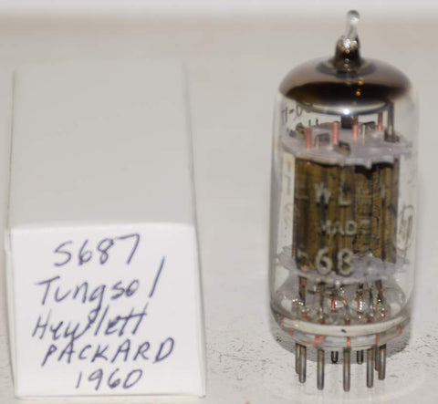 (!!) (Good Value Single) 5687 Tungsol Hewlett Packard bronze plates