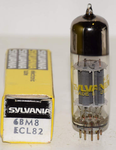 (!) (Best Single) 6BM8 Sylvania NOS 1970's (2.5/58ma) (highest Ma and Gm)