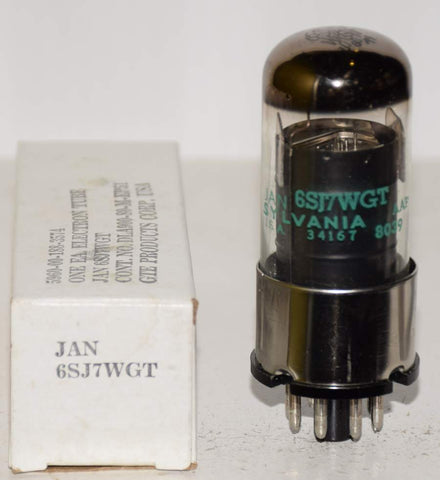 (!!!) (BEST 6SJ7WGT) 6SJ7WGT Sylvania JAN NOS 1980 (3.5ma)