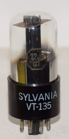 VT-135=12J5GT Sylvania round plate NOS 1940's (8.6ma)