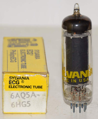 (!) (Best Single) 6AQ5A Sylvania black plate NOS 1970 era (57ma)
