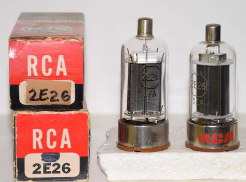 (PAIR) 2E26 RCA used/test like new 1950's (90/44 and 88/44)