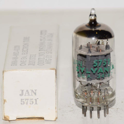 (!!) JAN-5751 Sylvania gray plates NOS 1973 (1.8/1.8ma)