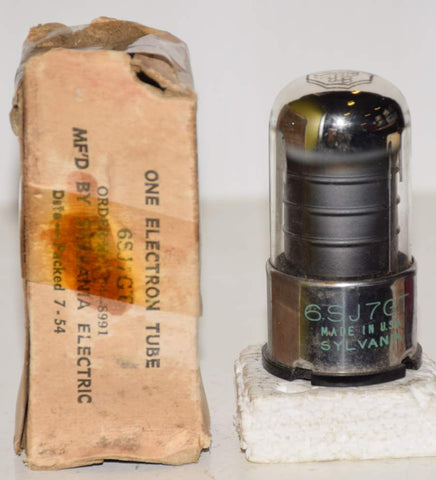 6SJ7GT Sylvania NOS chrome top 1954 (3.4ma)