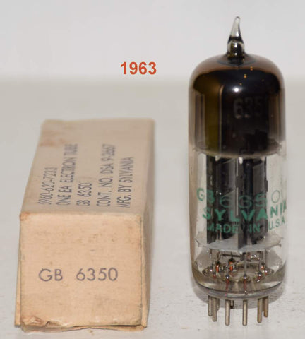(!!!) (Best 0verall Single) GB-6350 Sylvania Gold Brand black plates NOS 1963 square