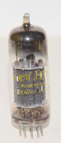 (!!!) (Single) 12BH7 Raytheon Oval Black Plates