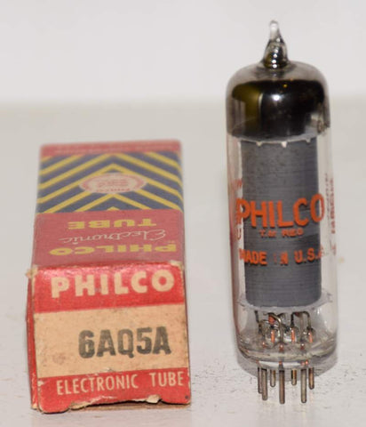 6AQ5A Sylvania Philco gray plate NOS 1959 (52.5ma)