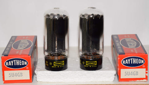 (!!!!) (BEST PAIR) 5U4GB Raytheon NOS