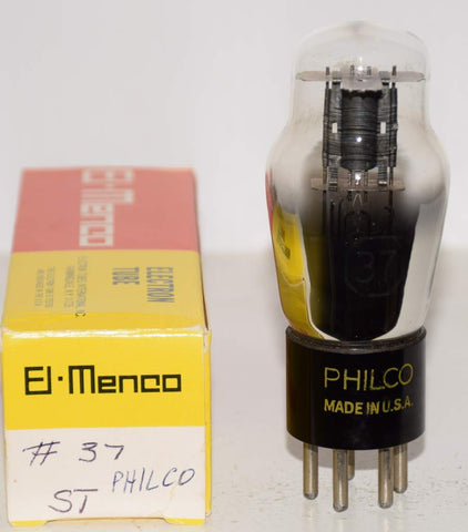 (!) (Single) 37 Philco by Sylvania smooth plate tests like new 1940's (8.3ma)