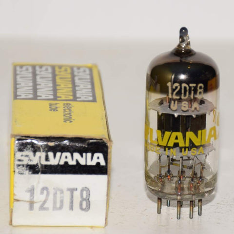 12DT8 Sylvania black plates NOS 1970's (14.5/10.5ma)