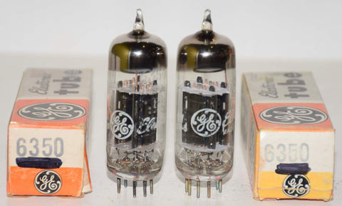 (!!!) (GE Pair) 6350 GE NOS 1968-1973 (10.3/9.8 and 8.6/11.2ma)