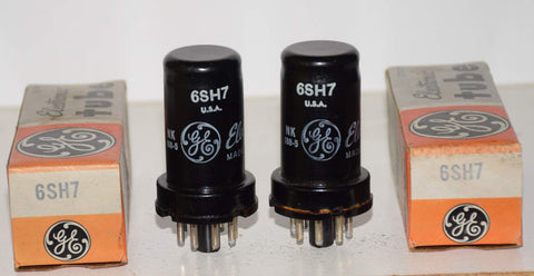 (!!) (Best Pair) 6SH7 GE metal can NOS 1976 (11.5ma and 11.6ma) **