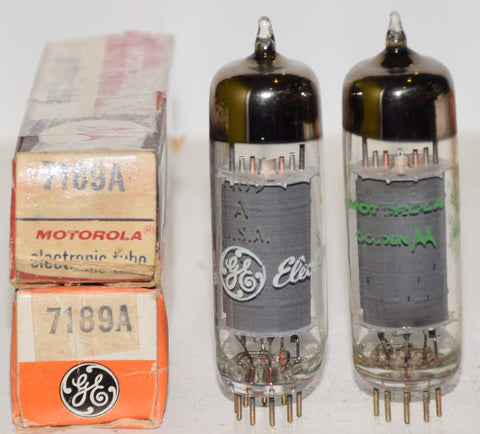 (!) (PAIR) 7189A GE NOS 1960's (47.2ma and 46.5ma)