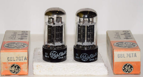 (!!) (Pair) 6BL7GTA Sylvania branded GE NOS 1968 (37.5/38.8ma and 41/35.6ma)