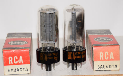 (!!) (BEST PAIR #1) 6AU4GTA RCA NOS 1960's (90-91/60)