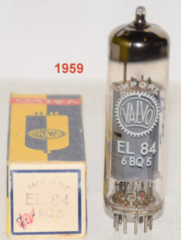 (!!) (SINGLE) EL84 Valvo Hamburg Germany NOS 1959 (52ma)