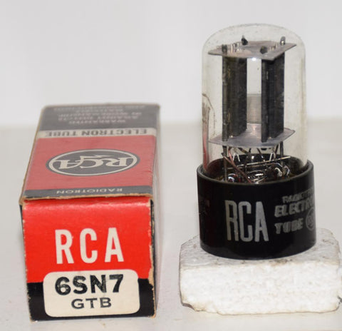 (!!!!) (Best Single #2) 6SN7GTB RCA NOS 1957-1958 (8.8/9.6ma)