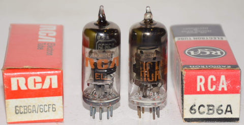 (!!) (PAIR) 6CB6A RCA NOS (7.8ma and 7.8ma) 1% matched