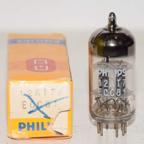 (!!!!) (Single) 12AT7 Philips by Mullard UK NOS 1965 (14.3/8.5ma)