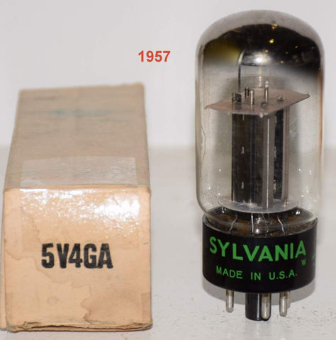 (!!) 5V4GA Sylvania NOS 1957 (56/40 and 56/40)