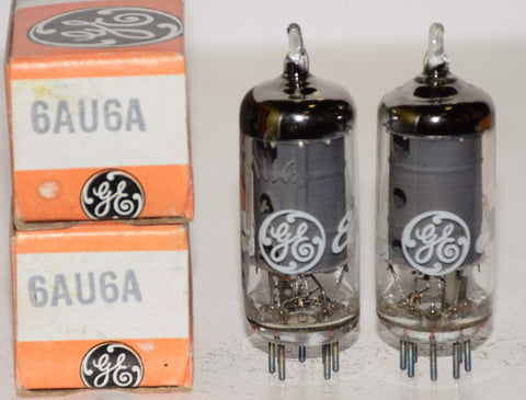 (!!) (Best Pair) 6AU6A GE NOS 1977 (6.3ma and 6.3ma) (Sony C800G)