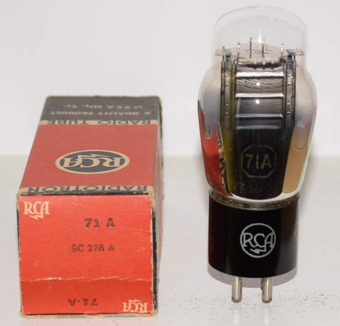 (!!) 71A RCA/Cunningham NOS 1940 era (20ma)
