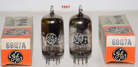 (!!!) (Best Pair) 6BQ7A GE black plates