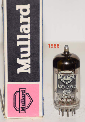 (!!!!!) (Best Single 1966) ECC83=12AX7 Mullard UK ribbed plates NOS 1966 (163 series) (1.3/1.1ma) (same Gm) (sweet sound)