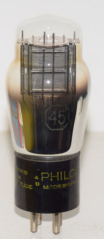 (!!!!!) (Best Single #2) 45 Philco by Sylvania used/tests like new 1940's (41ma) (Lampizator) (excellent sonics in SET amp)