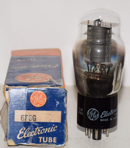 (!!!) (Best Single #2) 6F6G Sylvania branded GE NOS 1951 (40.5ma)