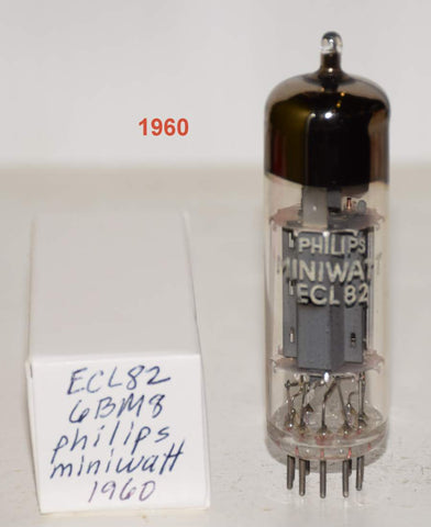 (!!!) (BEST SINGLE) ECL82 Philips Miniwatt Holland NOS 1960 (2.1ma and 27ma)