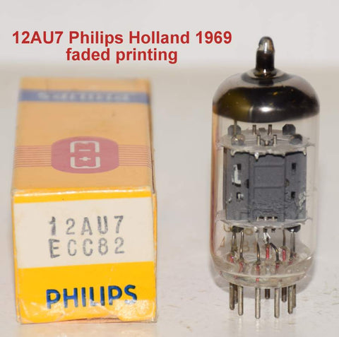(!!) (Single) ECC82=12AU7 Philips Holland NOS 1969 faded printing (11/10ma)