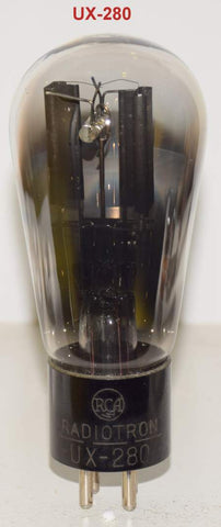 (!!!) UX-280 RCA Radiotron Balloon used/good 1930 era some white oxide flakes at bottom of tube (46/40 and 48/40)