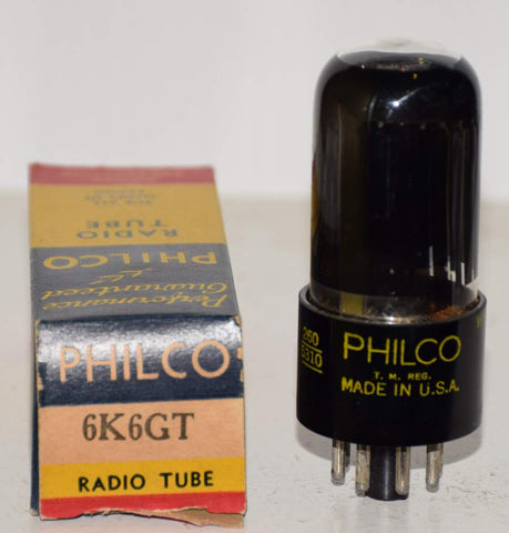 (!!) 6K6GT Philco by National Union coated glass 1953 (46.5ma)