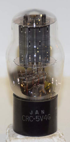 (!!) JAN-CRC-5V4G RCA black plates used/tests like new 1958 (62/40 and 62/40)