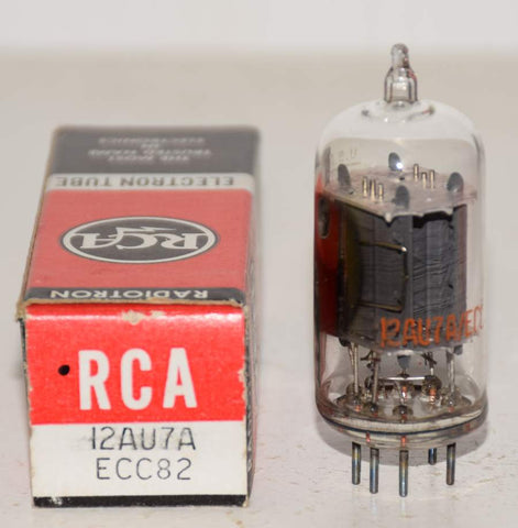 (!!!) (Recommended Single) 12AU7A RCA clear top NOS 1960's (10.2/11.6ma)