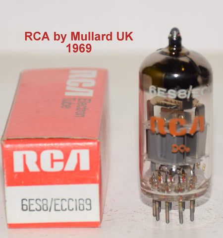 (SINGLE) 6ES8=ECC189 Mullard UK branded RCA NOS 1969 (19/15.8ma)