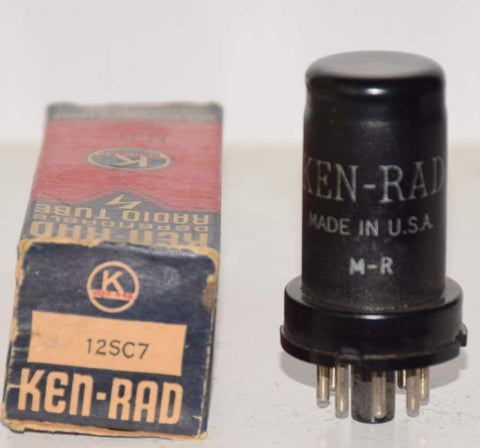 (!) (Best Single) 12SC7 Ken Rad NOS 1940's (2.7/3.2ma)