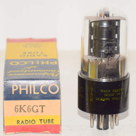 (!!) 6K6GT Philco by Sylvabia NOS 1950-1951 (49ma)