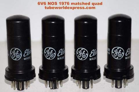 (!!!) (Best Quad) 6V6 GE metal can NOS 1976 (38, 38, 38.5, 39mA)