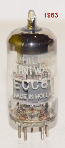 (!!!) (Single 1963) 6DJ8 Philips Miniwatt Holland used/strong 1963 (14.2/15.2ma)