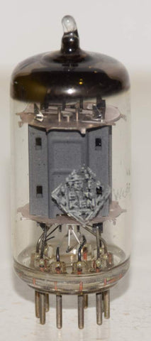 (!!!) (BEST OVERALL VALUE) 12AX7=ECC83 Telefunken Germany <> bottom ribbed plates used/tests like new 1960's some printing (Gm=1700/1700) (1.2/1.1ma) 1-3% section balance