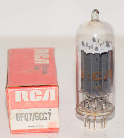 (!!!) (Best Single) 6FQ7 RCA clear top NOS 1970 (9.0/9.2ma) (STAX, MARANTZ, CONRAD JOHNSON)