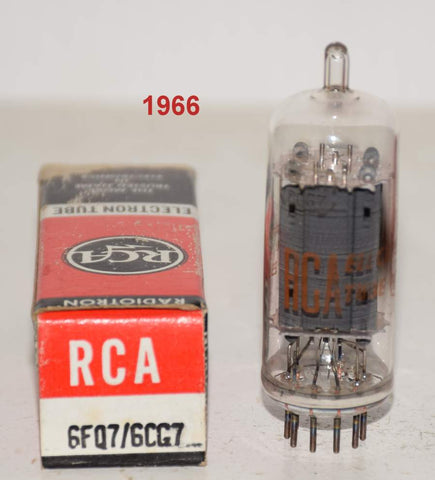 (!!!) (Single) 6FQ7 RCA clear top NOS 1966 (6/7ma) (STAX, MARANTZ, CONRAD JOHNSON) (Copy)