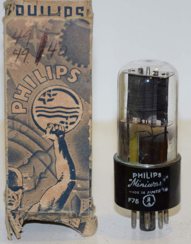 (!!!!) (Best Value Single) 6X5GT Philips Miniwatt Australia NOS 1940's (49/40 and 49/40)