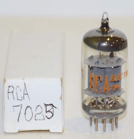 (!!!) (Best Value) 7025 RCA gray pinched plates used/good 1961 era (Gm=1300/1400 and 0.6/0.8mA) (recommended for guitar amp)