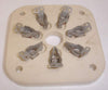 7-pin EF Johnson Number 122-101-200 Ceramic Chassis mount socket NOS for 4-65A, 826, 829B, 832 (8 in stock) 7-pin EF Johnson Number 122-101-200 Ceramic Chassis mount socket NOS for 4-65A, 826, 829B, 832 (8 in stock)