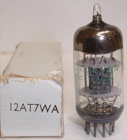12AT7WA=6201 GE NOS gray plates 1965 (7.8ma/10.6ma)
